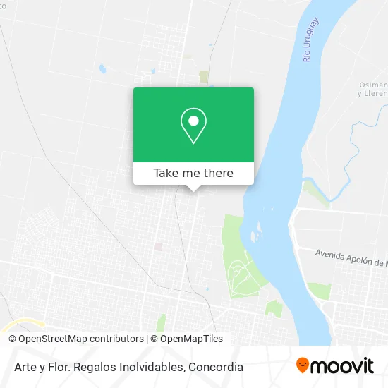 Arte y Flor. Regalos Inolvidables map