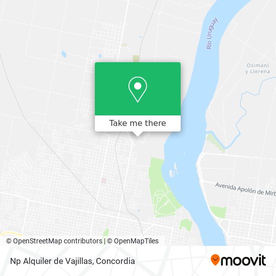 Mapa de Np Alquiler de Vajillas