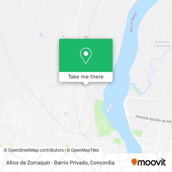 Mapa de Altos de Zorraquín - Barrio Privado