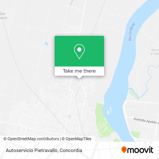 Autoservicio Pietravallo map
