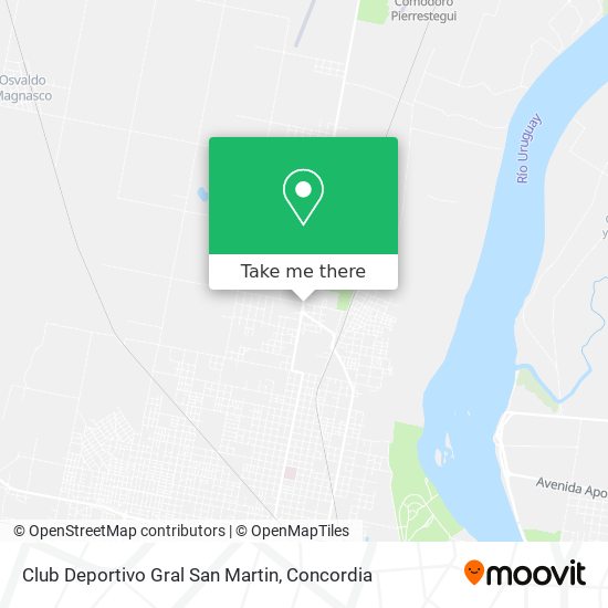 Mapa de Club Deportivo Gral San Martin