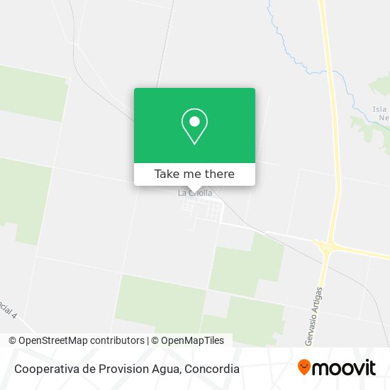 Cooperativa de Provision Agua map