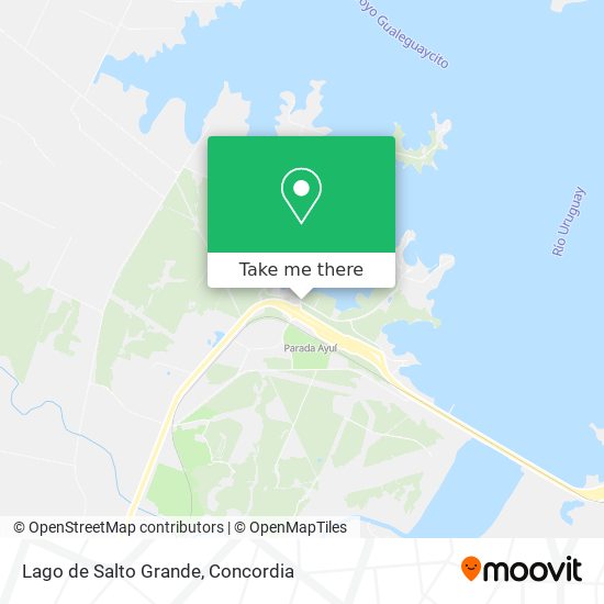 Lago de Salto Grande map