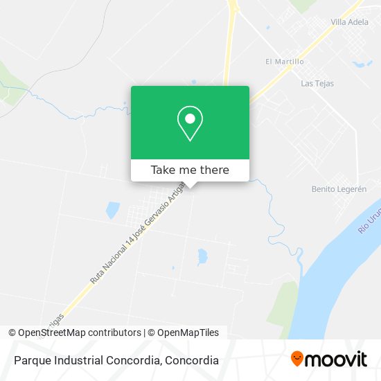 Mapa de Parque Industrial Concordia