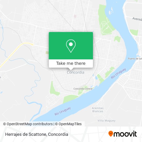 Herrajes de Scattone map