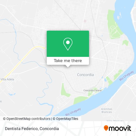 Mapa de Dentista Federico