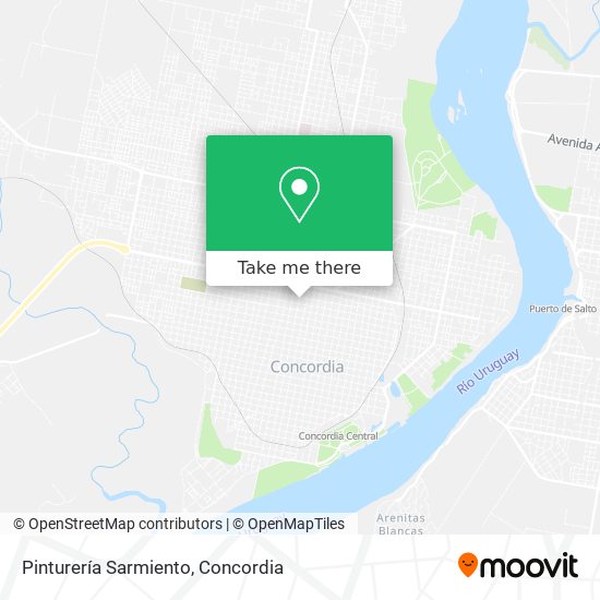 Pinturería Sarmiento map