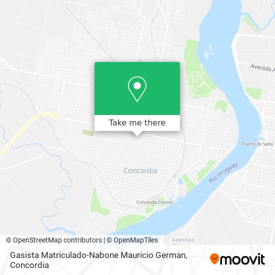 Gasista Matriculado-Nabone Mauricio German map