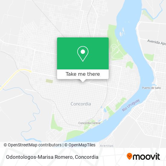 Odontologos-Marisa Romero map
