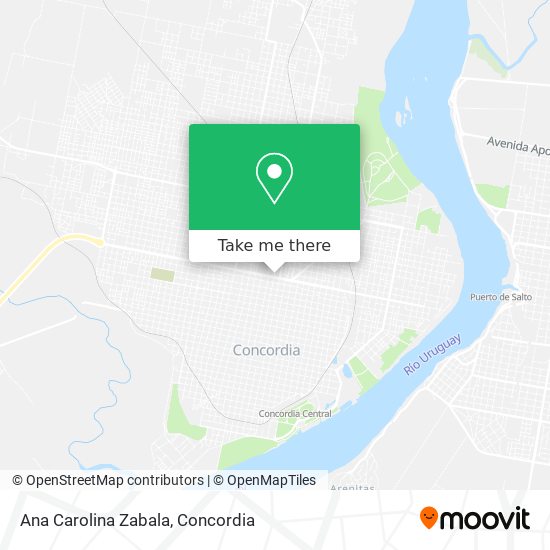 Ana Carolina Zabala map