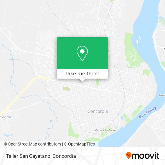 Taller San Cayetano map