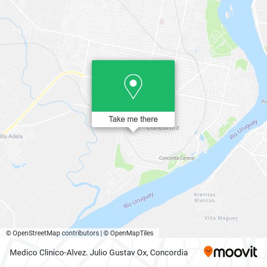 Medico Clinico-Alvez. Julio Gustav Ox map