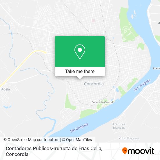 Contadores Públicos-Irurueta de Frías Celia map