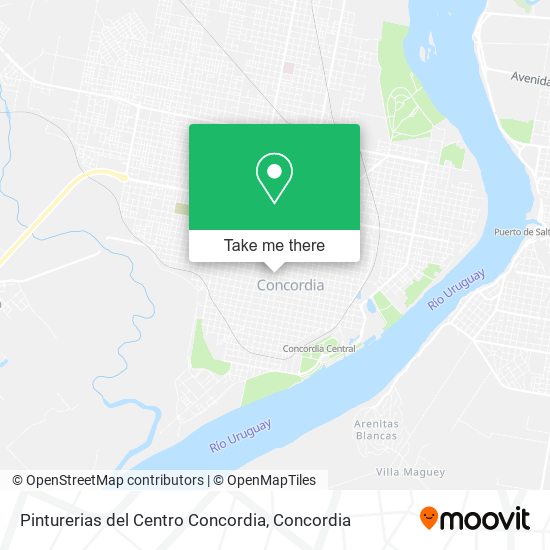 Mapa de Pinturerias del Centro Concordia