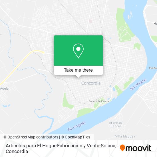 Articulos para El Hogar-Fabricacion y Venta-Solana map