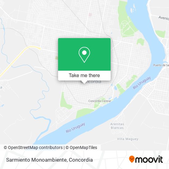 Sarmiento Monoambiente map