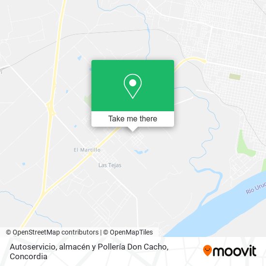 Mapa de Autoservicio, almacén y Pollería Don Cacho