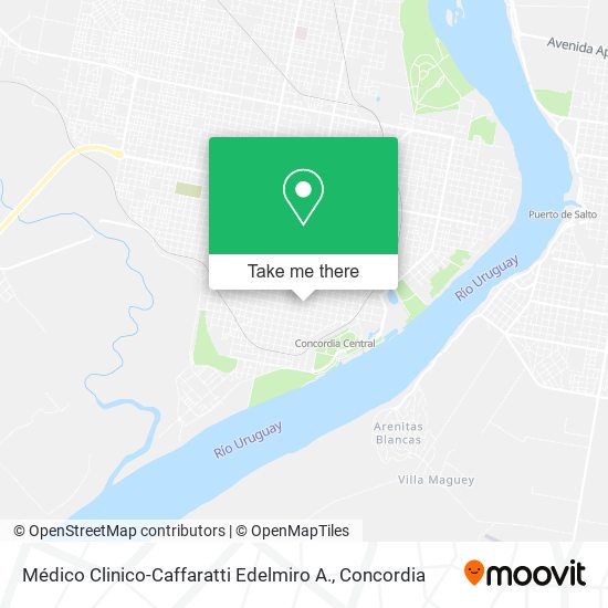 Mapa de Médico Clinico-Caffaratti Edelmiro A.