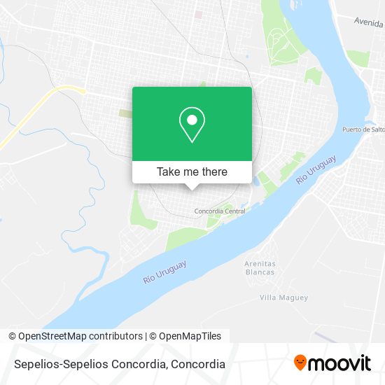 Sepelios-Sepelios Concordia map