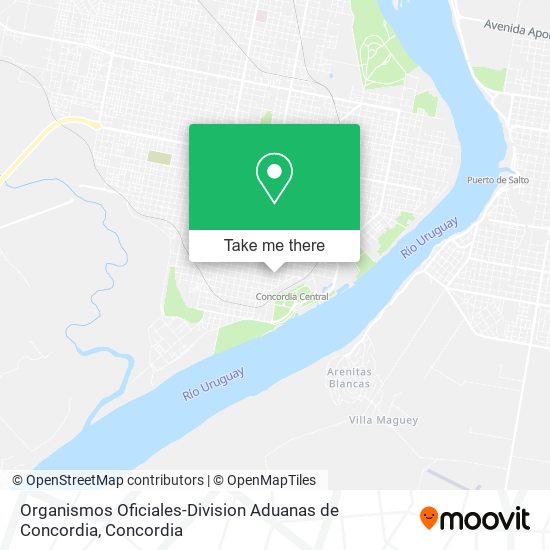 Organismos Oficiales-Division Aduanas de Concordia map