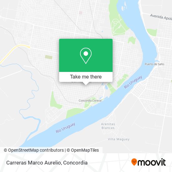 Carreras Marco Aurelio map