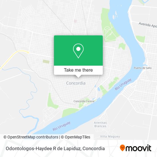 Odontologos-Haydee R de Lapiduz map