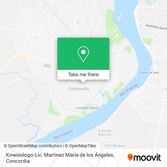 Kinesiologo-Lic. Martínez María de los Ángeles map