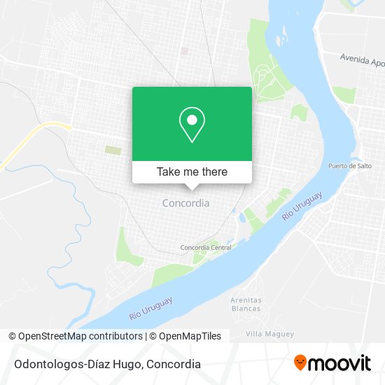 Odontologos-Díaz Hugo map
