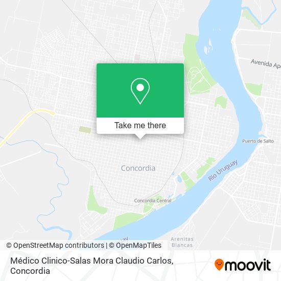 Médico Clinico-Salas Mora Claudio Carlos map