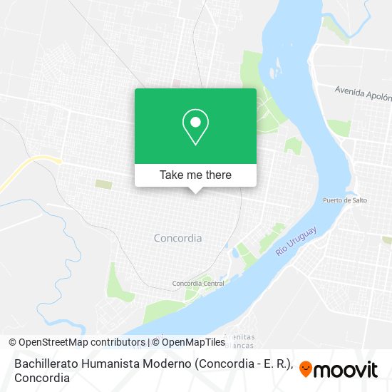 Bachillerato Humanista Moderno (Concordia - E. R.) map
