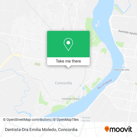 Mapa de Dentista-Dra Emilia Moledo