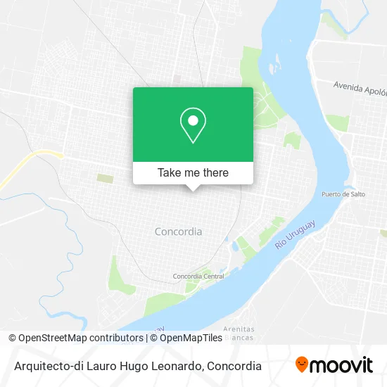 Arquitecto-di Lauro Hugo Leonardo map