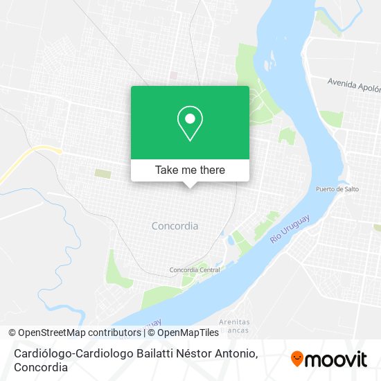 Cardiólogo-Cardiologo Bailatti Néstor Antonio map