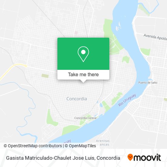 Mapa de Gasista Matriculado-Chaulet Jose Luis