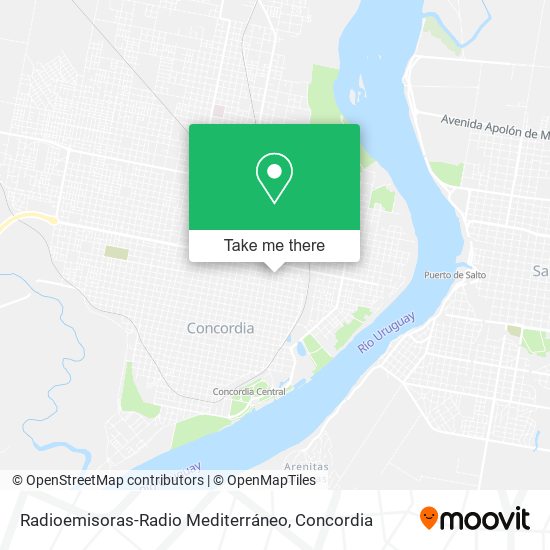Mapa de Radioemisoras-Radio Mediterráneo