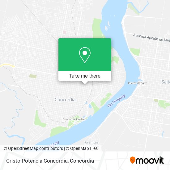 Cristo Potencia Concordia map