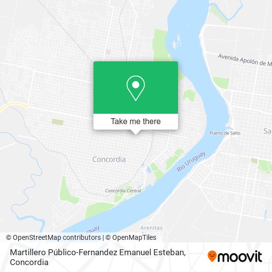 Mapa de Martillero Público-Fernandez Emanuel Esteban