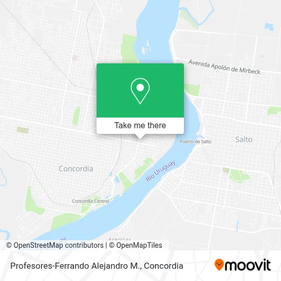 Profesores-Ferrando Alejandro M. map