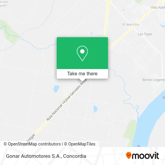 Gonar Automotores S.A. map