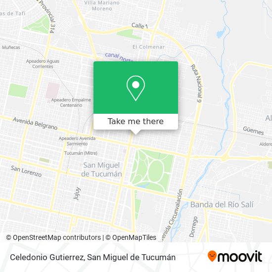 Celedonio Gutierrez map