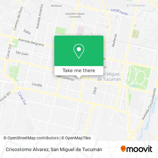 Crisostomo Alvarez map