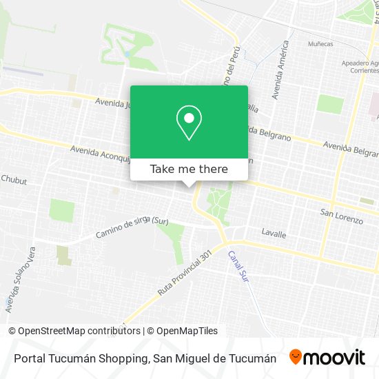 Portal Tucumán Shopping map