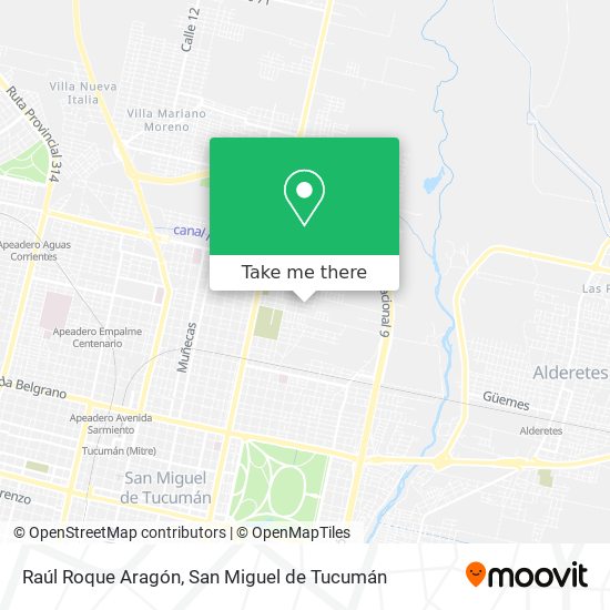 Raúl Roque Aragón map