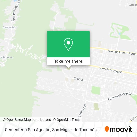 Cementerio San Agustin map