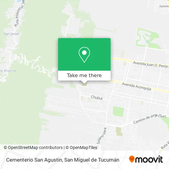 Mapa de Cementerio San Agustin