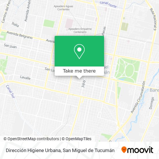 Mapa de Dirección Higiene Urbana