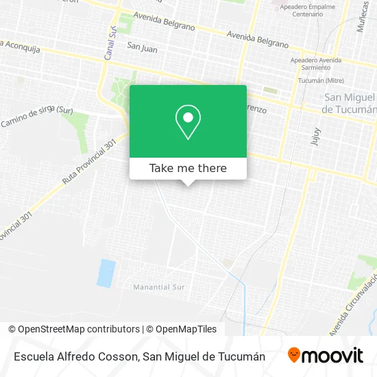 Mapa de Escuela Alfredo Cosson