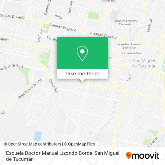 Escuela Doctor Manuel Lizondo Borda map