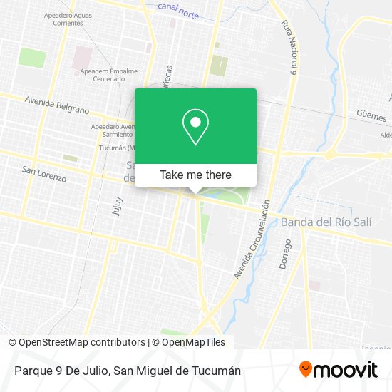 Mapa de Parque 9 De Julio