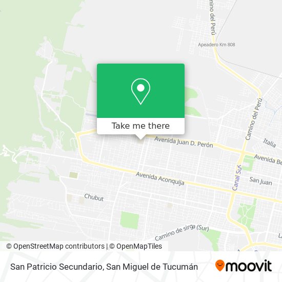 San Patricio Secundario map